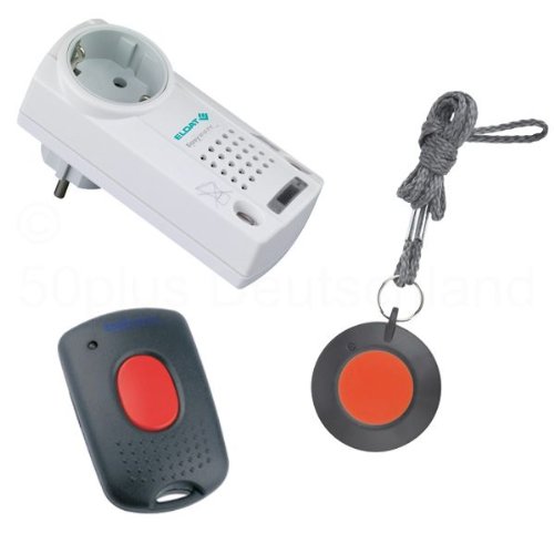 Preisvergleich Produktbild Pflegeruf-Set / Hausnotruf / Senioren-Hausalarm / Senioren-Sicherheitspaket 2 - (mit Funk-Halsbandsender, Empfänger mit Quittierungsfunktion und Mikro-Handsender zum Abstellen des Empfängers aus der Entfernung