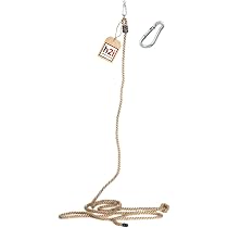 Corda Per Arrampicata In Canapa Sintetica Ø36mm Con Occhiello - 250kg Portata Per Casa Albero E Giochi Da Giardino