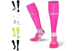 COMPRESSION FOR ATHLETES Calcetines De Compresión Graduada Anti Ampollas Para Hombres Y Mujeres, Ideales Para El Deporte | Modelo Hasta La Rodilla | Soporte De Tobillo Y Arco | Diseño Danés | Fabricado En Portugal|