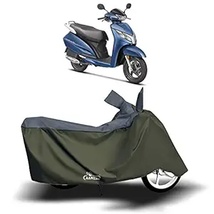 Blue Tree Quality 100% Waterproof Two Wheeler Body Cover for Honda Activa 125 (Life Time Strip Grey)