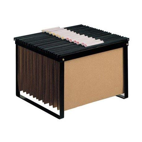 OFITURIA ® Archivador Soporte Para Carpetas Colgantes Apilables A4 Fabricado En Hierro, Color Negro 383x340x346 mm