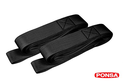 PONSA EASY UP Set bestehend aus 2 Tragegurte + 2 Bänder um Möbel und schwere Gegenstände zu transportieren. Set Möbeltragegurte - 6