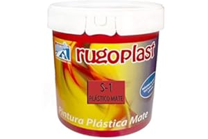 Rugoplast - Pintura plástica mate blanca económica S-1 para paredes de interior, Blanco