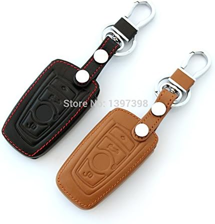Isremi(TM) New Car Styling Key Leather Cover For BMW X1 X3 X4 X5 X6 1/2/3/5/6/7-Series E87 F20 E90 E92 E93 F30 F35 F34 F31 3GT 5GT