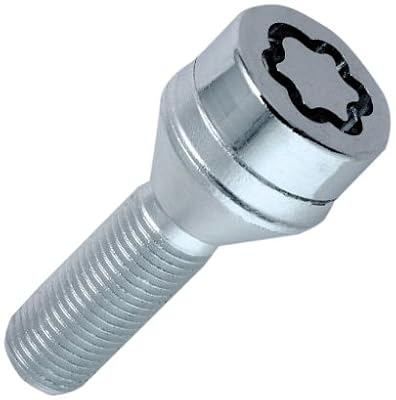 McGard 27216SU Dispositif antivol de roues et de pneus Standard à assise conique SW17 Filetage M12 x 1,25 longueur de la tige 22,0 mm, longueur totale du boulon 46,0 mm, ouverture de la clé 17 mm, diamètre de la clé 25,8 mm
