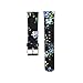 Produktbild Big-Mountain Für Fitbit Versa, PU Leder Band Ersatz Armband Strap Uhr, Fashion Blumen Pattern Ersatzarmband, 23mm (F)