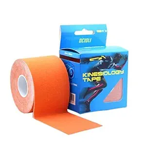 WorldCare Orange2pieces 5cm 5m Kinesio Tex Tape Athletic Tapes Strapping Exercise Beactive Kinesiotape Tape Medical Roll with One Carton