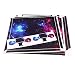 Produktbild Ruirain-DE Waterproof Whole Body Vinyl Skin Sticker Decal Cover for Sony PS4 Pro Console and 2Pcs Controllers Protective Skins