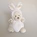 Produktbild Bukowski, Design of Sweden, Ziggy Teddybär im Hasen-Kostüm, 15 cm, Plüschhase sand/weiß