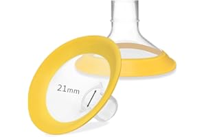 PumpMom-us Protezioni per seno da 21 mm, compatibili con parti del tiralatte Medela, accessori di ricambio per PersonalFit, Freestyle, Harmony, PersonalFit Flex Scudo seno