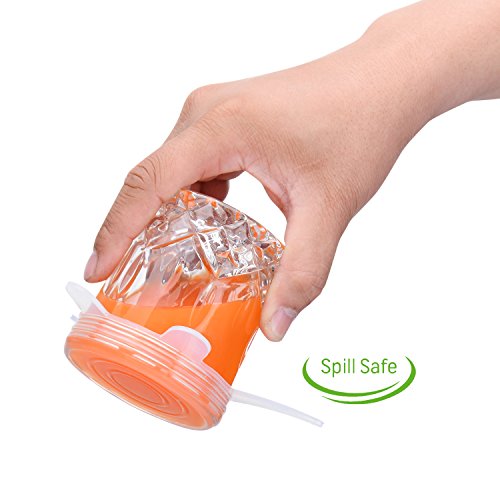 MUZIYU Silikon Frischhalte-Deckel, dehn- & wiederverwendbar, Frischhalte- & Alufolie ersetzen, Öko-freundlich, 6 verschiedene Deckel für unterschiedliche Formen und Größen von Behältern - 5