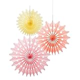 Talking Tables Decadent Decs Fan, Pack of 3