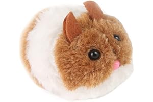 VONGLYHOO Clockwork Mouse Toy,Plush Wind up Racing Rat Cute Mechanical Moving Funny Toy Play for Cat Dog Pet Random Color 1pc