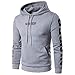 Produktbild Zolimx Herren T-Shirt Hoody Pullover Multi-Taste Hoodie Shirt Knopfleiste T-Shirt Herrenmode Langarm Rundhals einfarbig Druck Pullover Tops Bluse