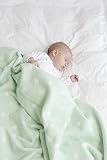 Meyco 1531050 Babydecke / Kuscheldecke aus 100 prozent Baumwolle, 75 x 100 cm, Punkte rosa / weiß - 2