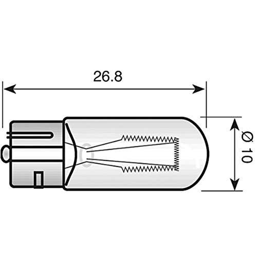 Preisvergleich Produktbild Spahn Glassockellampe SPAHN 12V 5W gelb 5221Y Motorrad