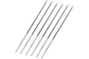 LYFETC Chainsaw File Round Chainsaw File 4.8mm for Mower Chain Saw Sharpening File 6Pcs Suitable for Chainsaw Chain, Chainsaw Files Sharpening Tools