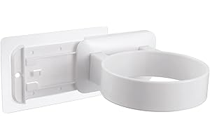 BADSRIX Soporte Secador de Pelo, Soporte Sin Taladrar, Soporte para Secador, Colgador Pared Adhesivo, Soportes Secadores, Estante Secador de Pelo, Blanco o Negro (Blanco)