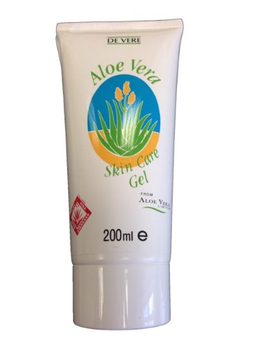 De Vere Aloe Vera Skin Care Gel - 200ml - Excellent for Scars, Sunburn and Everyday Skin Care