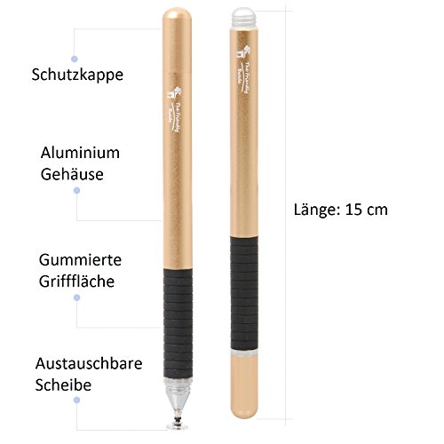 The Friendly Swede 2 Stück Disc Stylus Touchscreen-Eingabestift (gelb) - 2