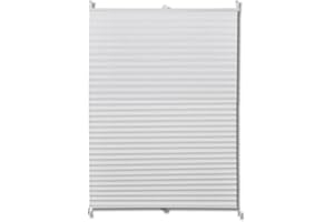‎VIDAXL Plisowana roleta, biała (40x100cm).