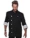 Produktbild ROCK CHEF Herrenkochjacke schwarz Größe 50