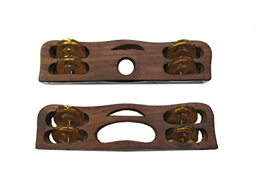 Mozart sheesham wood Kartal Pair Indian Musical Percussion Instrument Hand-Cymbals