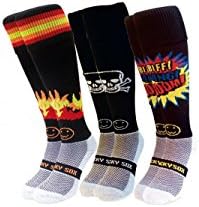 Wacky Limited Crackling 3 Pair Saver Pack Knee Length Sport Socks
