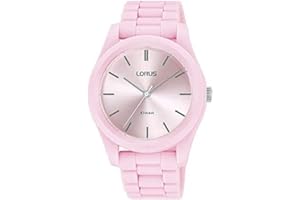 Lorus Damski analogowy zegarek kwarcowy z silikonową bransoletką