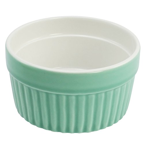 COM-FOUR® 4x Ragout Fin Schalen, als Pastetenförmchen oder für Creme Brulee, 200ml, in verschiedenen Pastellfarben (04 Stück – bunt) - 5