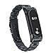 Produktbild Für Xiaomi Mi Band 2,  manadlian Neue Edelstahl Luxus ultradünne Metall-Armband-Armband für Xiaomi Mi Band 2 Schwarz