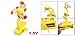 1.5V AA Battery Power Foam Blade Clip Style Mini Handy Fan Yellow