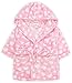 Produktbild BABYTOWN Bademantel Bademantel mit Kaputze weiches Plüsch Fleece rosa oder blau - rosa Herz mit Kaputze, 80-86