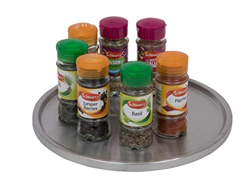 Organizador Con Plataforma Giratoria De 360 grados "Premium Lazy Susan" Para Usar Como Contenedor De Especias en la Cocina, Mueble Auxiliar An El Baño y Bandeja Be Servicio En Un Restaurante.