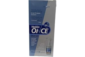 Hedrin Once Spray Gel, Fast, No Fuss Lice & Nit Treatment, Kills Head Lice & Eggs in 5 Minutes, Clinically Tested, Suitable for Adults & Children, 1 x 100ml (4 x 25ml Treatments)