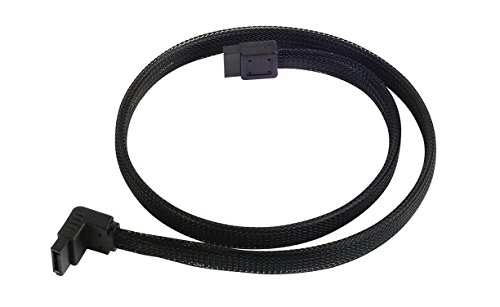 SilverStone SST-CP08 - SATA III Kabel, 6 Gbps,90°, 50 cm, Verschlussmechanismus metall-los