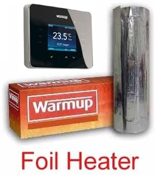 Warmup Foil Underfloor Heating Mat Kit C/W 3ie stat 10sqm by Warmup