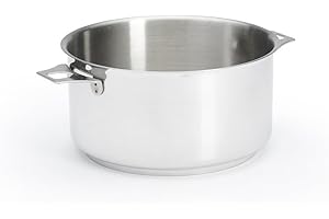 De Buyer - Casserole en inox MILADY TWISTY amovible - Diamètre 20 cm -, Argenté