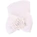 Ularma Newborn Hospital Hat Newborn Baby Hats With Pretty Bow Flower Pearl (White)