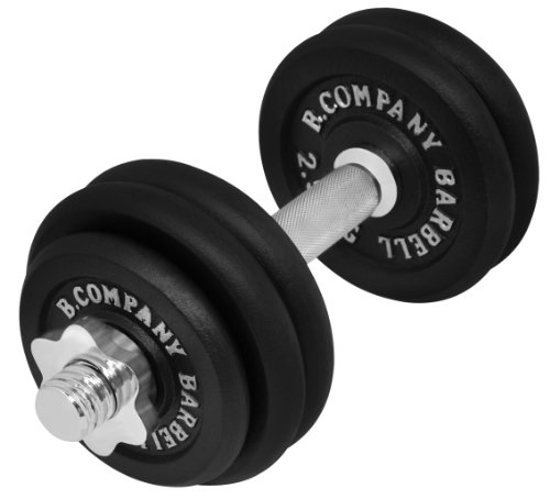Guss Kurzhantel-Set 15Kg (1 x Kurzhantelstange 35cm, 2x1,25 und 4x2,5Kg Hantelscheiben) Hantelset Hanteln Gewichte