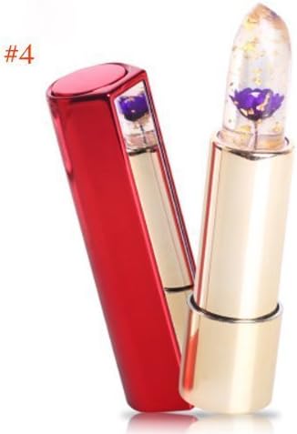 KAILIJUMEI Moisturizer lipsticks Lips Care Surplus Bright Flower Jelly Lipstick 4g x 4 PCS SET