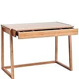 Aus Bambus gefertigt BUTLERS HOME OFFICE Schreibtisch aus Bambus 112 x65x80 cm - Konsolen-Tisch aus Holz für Computer, Büro