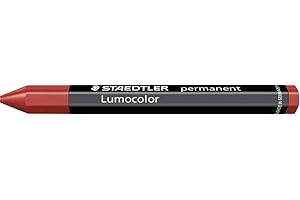 STAEDTLER 236-2 Lumocolor Omnigraph permanentne kredki do oznaczania - czerwone (12 sztuk)