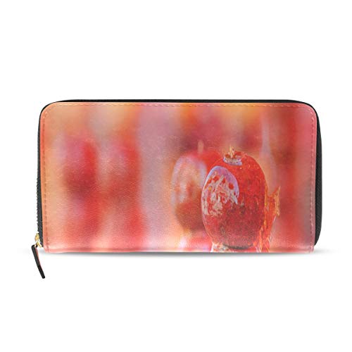 Preisvergleich Produktbild Aramel beschichtete Obstspieße lange Pass Kupplung Geldbörsen Reißverschluss Brieftasche Fall Handtasche Geld Veranstalter Tasche Kreditkarteninhaber für Dame Frauen Mädchen Männer Reisen Geschenk