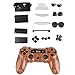 Produktbild kokiya Schutzhülle Gehäuse Cover Case Mit Button Kit Für PlayStation4 PS4 Controller - Braun