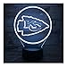 Produktbild Kansas City Chiefs Nachtlampe Schlafzimmer Usb Rgb Berührungssensor Kinder Kind Geschenk Neuheit Team Logo Led Nachtlicht American Football