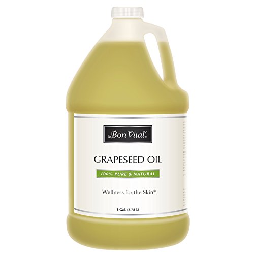 Bon Vital Oil, Hair & Skin Moisturizer, 100% Pure & Natural Professional Massage Oil, Repairs Dry Skin, Sweet Almond, Grapeseed, Rice Bran, Sesame Seed Oil for All Massage Types