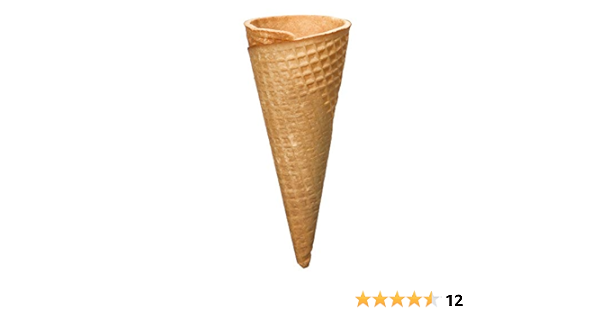 Süße Waffel Für 1-2 Kugeln Ohne Rand | 130Xø50Mm | Eiswaffel Knusprig (120  Stück) : Amazon.de: Lebensmittel & Getränke