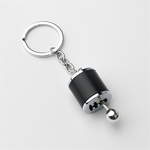 Preisvergleich Produktbild Schlüsselkette Car Shift Lever Anhänger Metall Schlüsselanhänger Geldbörse Handtasche Auto Charme Keychain Geschenk (schwarz)