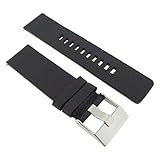 Diesel Uhrband Wechselarmband LB-DZ4361 Original Ersatzband DZ 4361 Uhrenarmband Leder 24 mm Schwarz